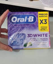 Oral-B Pasta de Dente 3D White Brilliant Fresh, 3 Unidades de 70 g