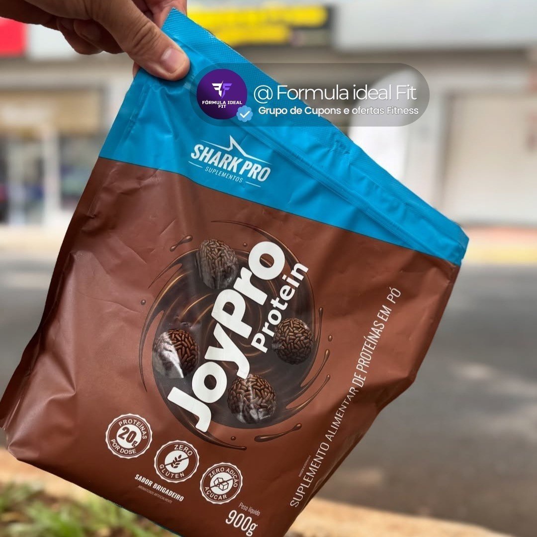 Shark Pro JoyPro Whey Protein Refil Brigadeiro, Concentrado do Soro de Leite, Colágeno Hid...