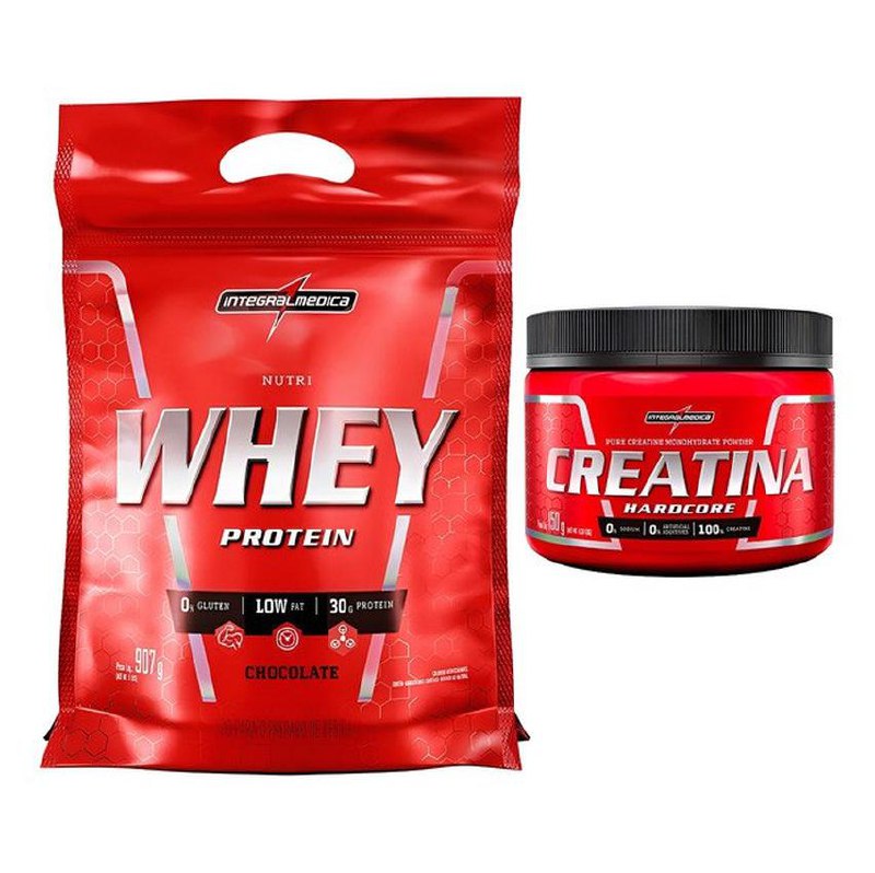 Kit 1 Nutri Whey 907g + Creatina 150g Integralmédica