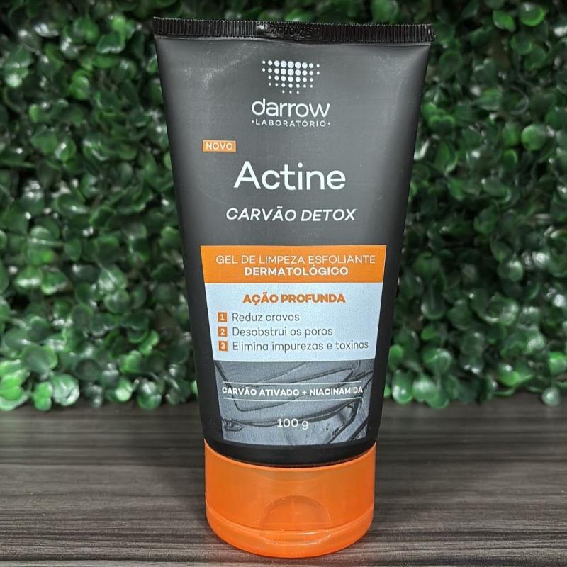DARROW ACTINE CARVÃO DETOX GEL DE LIMPEZA ESFOLIANTE DERMATOLÓGICO