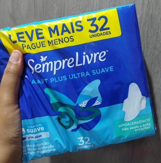 Sempre Livre Absorvente Externo Adapt Plus Com Abas - 32 Unidades