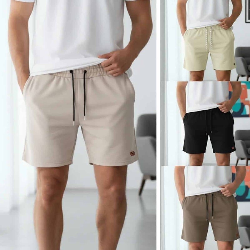 Bermuda Shorts Masculina Curta Casual Moletinho