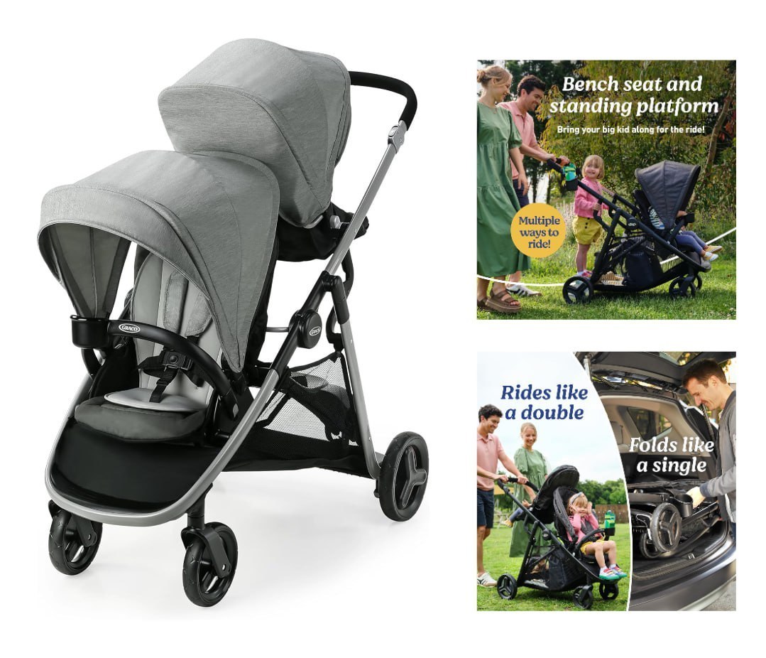 Graco Carrinho de Bebê Gêmeos Passeio Ready2Grow LX 2.0 CZ