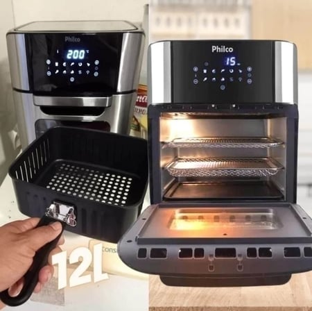 Air Fryer Oven Philco 12L 4 em 1 1800W PFR2200