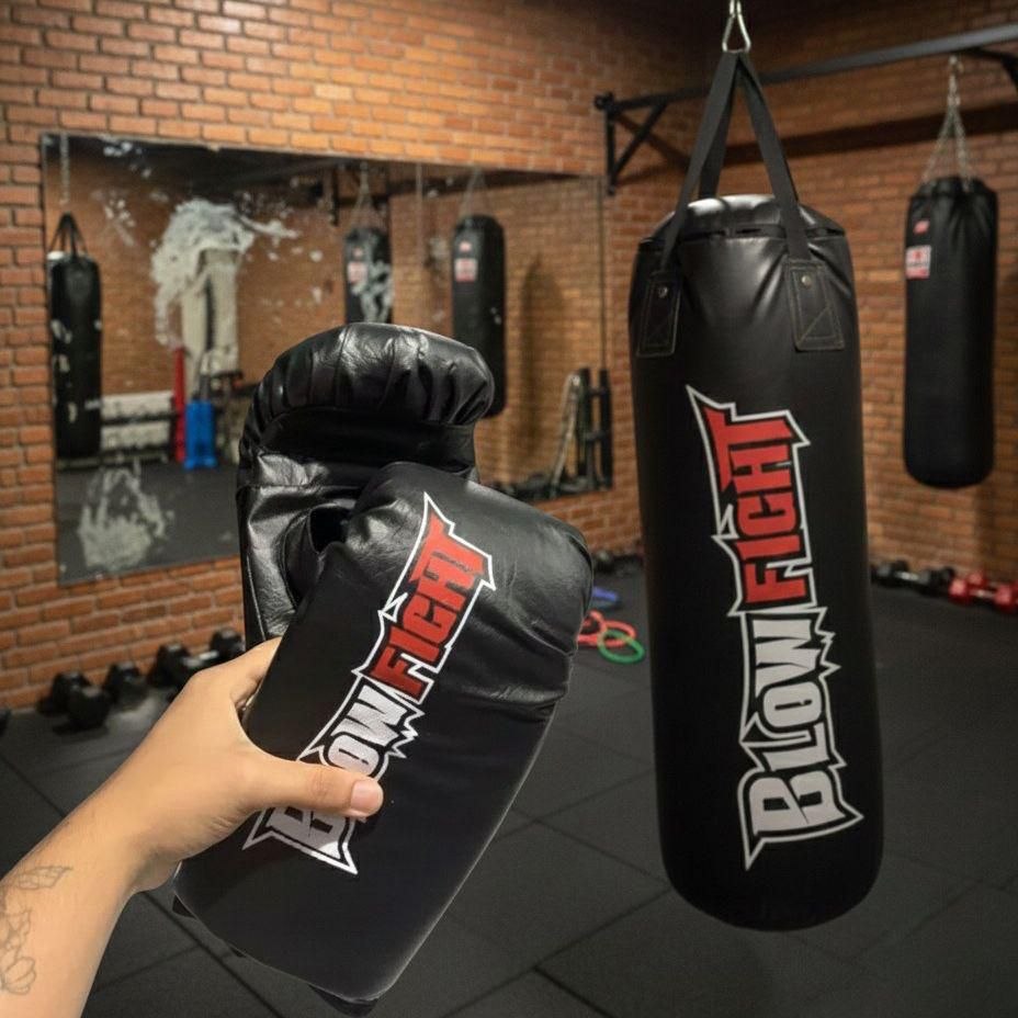 Saco De Box 70 Cm Profissional + Luva Bate Saco