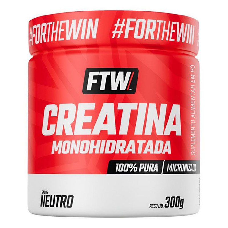 Creatina Monohidratada 100% Pura Pote 300g - Ftw