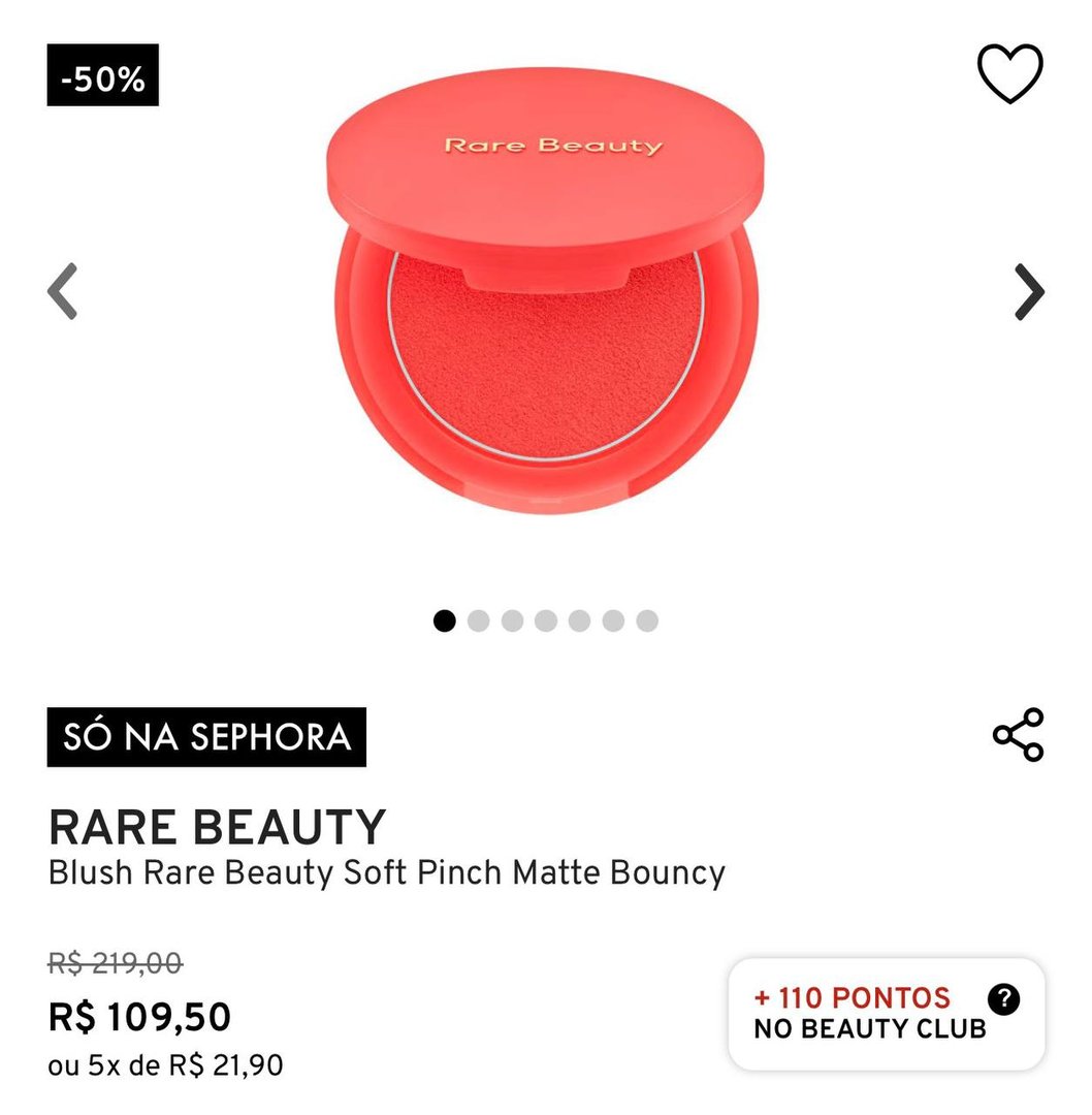 Blush Rare Beauty Soft Pinch Matte Bouncy