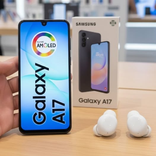 Combo Smartphone Samsung Galaxy A17 128GB 4GB RAM + Fone de Ouvido Bluetooth Buds Core