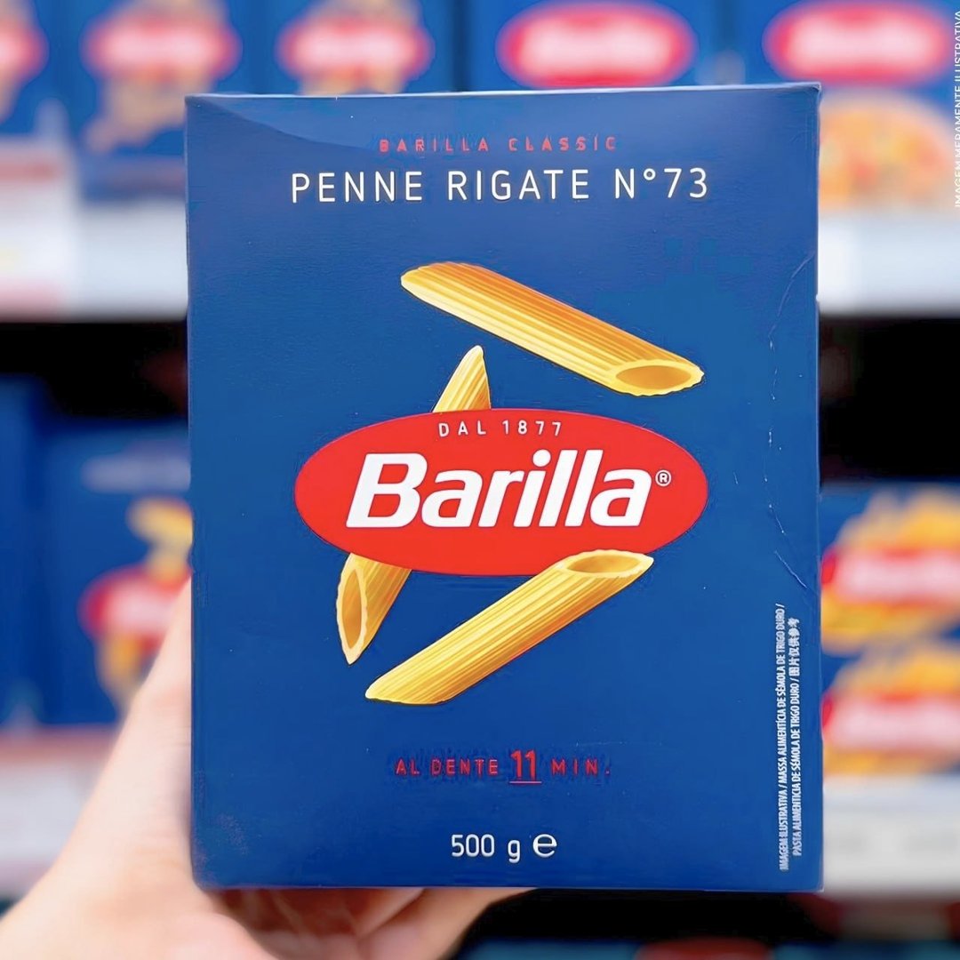 Barilla Macarrão Grano Duro Penne Rigate 500G
