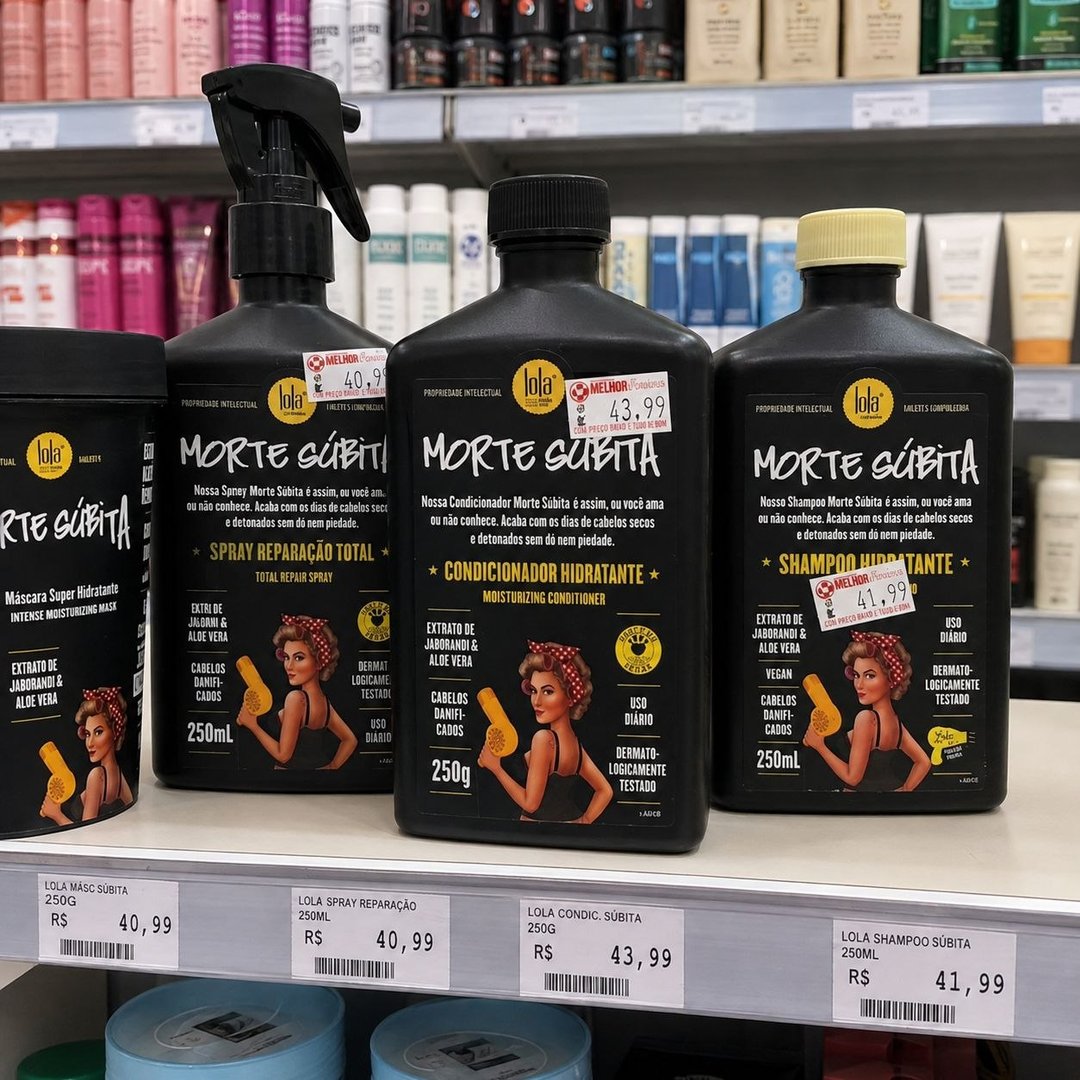 Kit Morte Súbita (Shampoo + Condicionador + Spray Reparaçao) - Lola From Rio