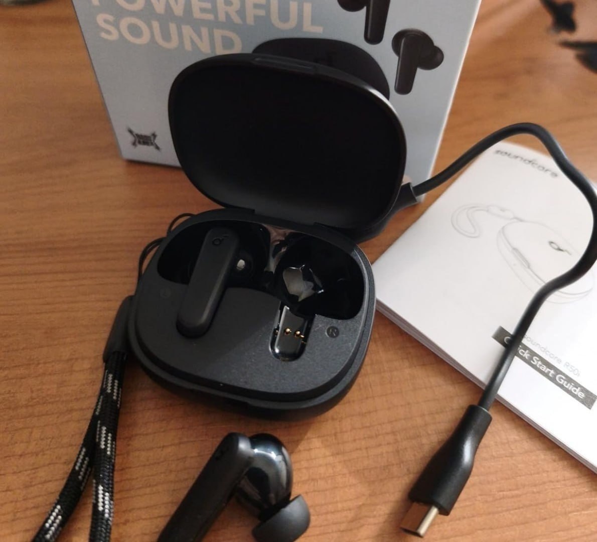soundcore R50i da Anker, Fone de Ouvido Bluetooth 5.3 Sem Fio, 2 Mics IA