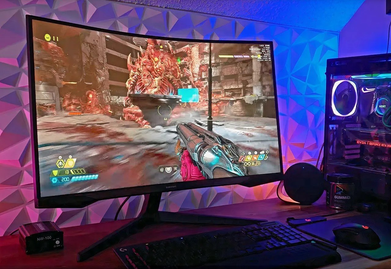 🤓Monitor Gamer Samsung Odyssey G5 27, Resolução QHD, Taxa de atualização de 165Hz & 1ms d...