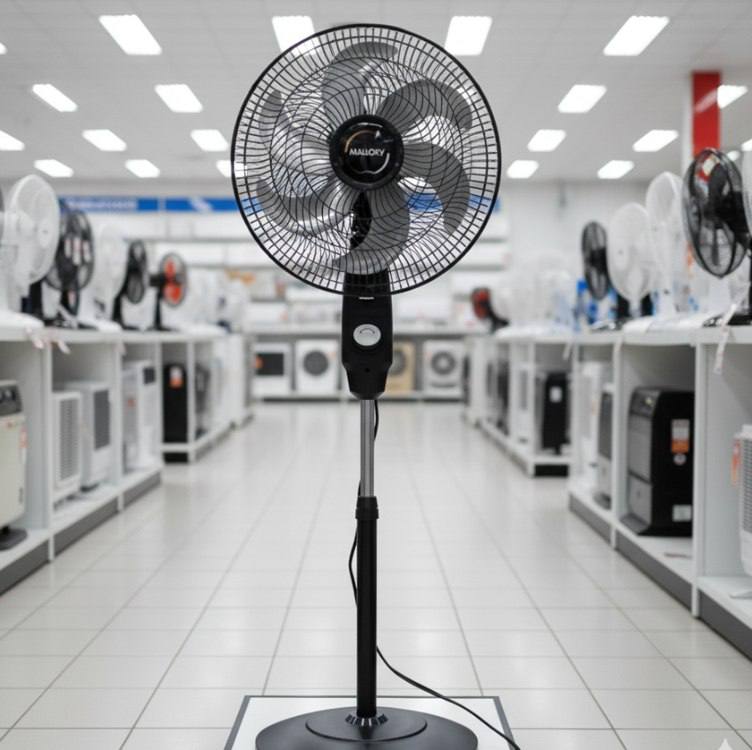 Ventilador de Coluna Mallory Éolo 126W, Silencioso, Hélice de 6 pás, Grade Especial em Sis...