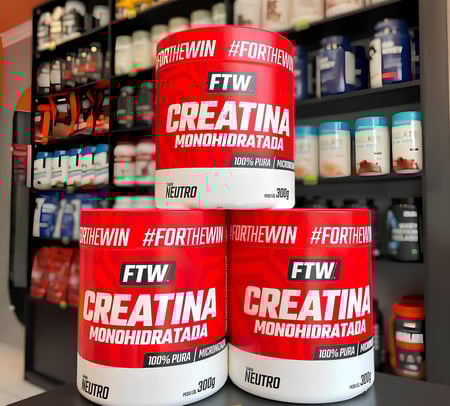 Creatina Monohidratada 100% Pura Pote 300g - Ftw