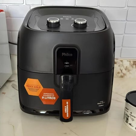 Air Fryer Philco 9L 2000W Cesto Quadrado Gold PAF90B 220V