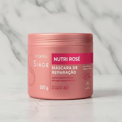 Eudora Siàge Nutri Rosé Máscara Capilar 500g