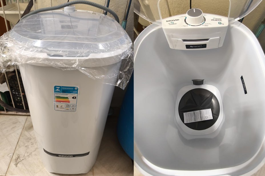 SUGGAR LAVADORA DE ROUPAS NEO TURBILHÃO 8KG 110V BRANCA LE8001BR