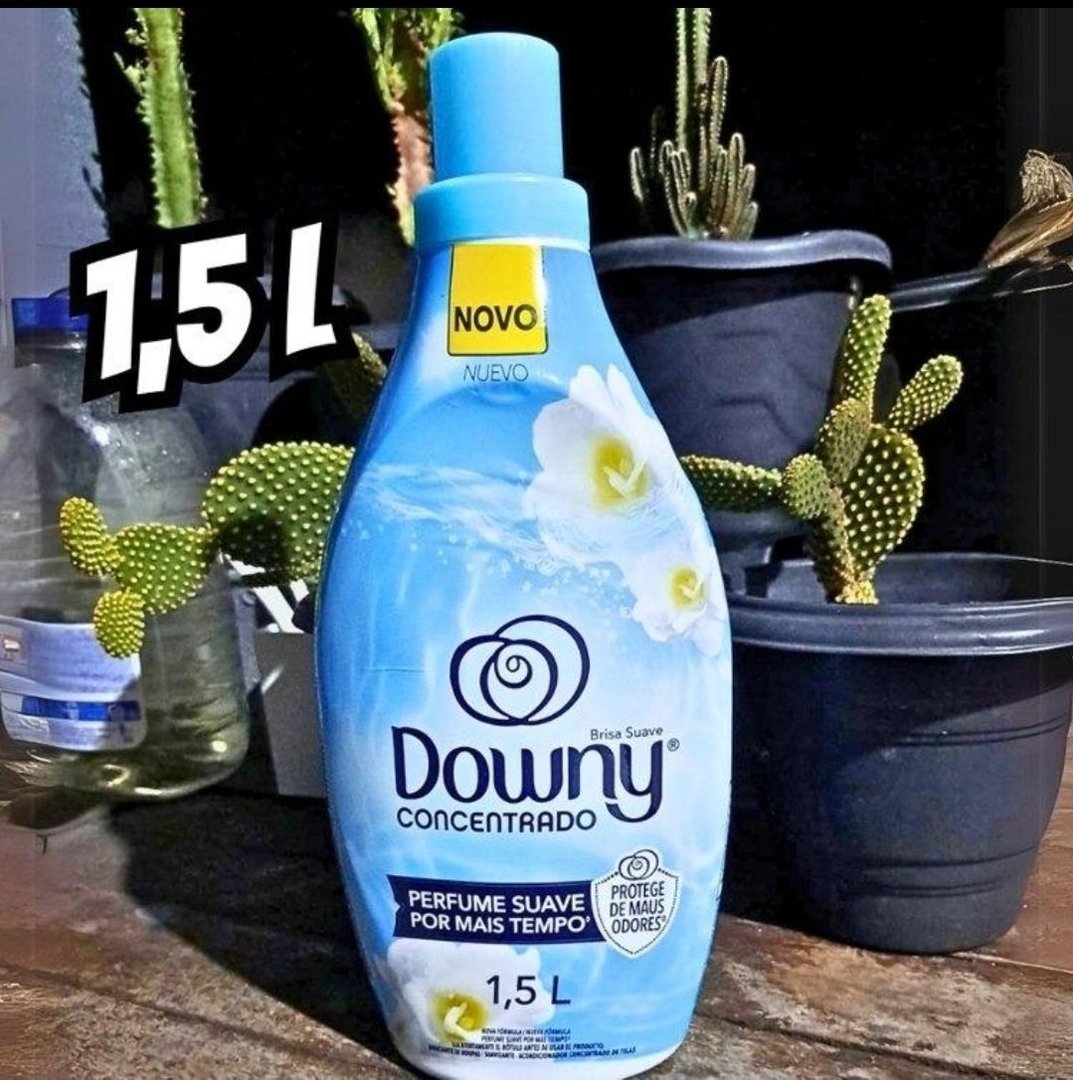 Downy Amaciante Concentrado Brisa Suave 1.5L, Rende 6L, Perfume Suave com Notas de Jazmin ...