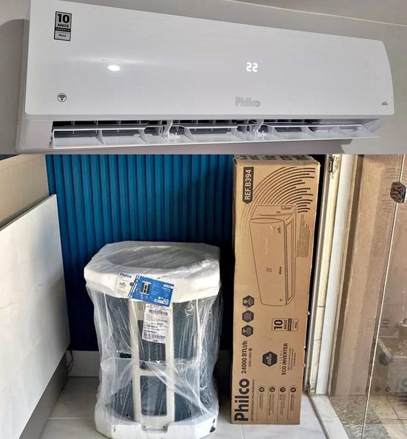Ar-Condicionado Split HW Inverter R-32 Philco 24.000 BTUs Frio - 220v