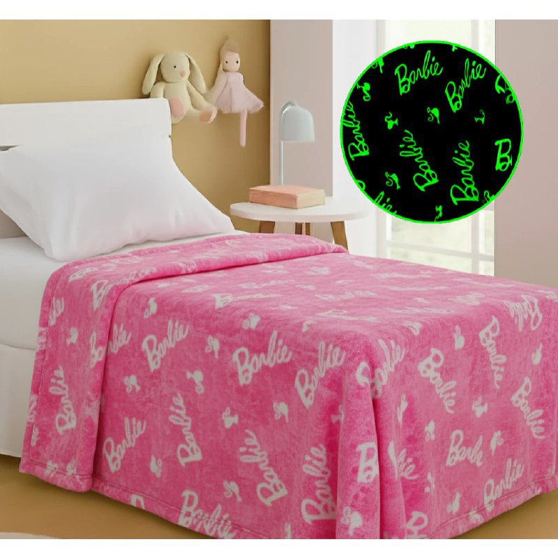 Manta Infantil Fluorescente Solteiro Coberta que Brilha no Escuro 2,00x1,50 mt