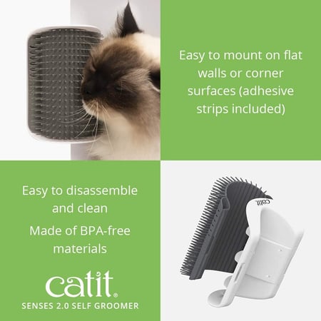 Catit Escova Autolimpante Para Gatos Senses 2.0