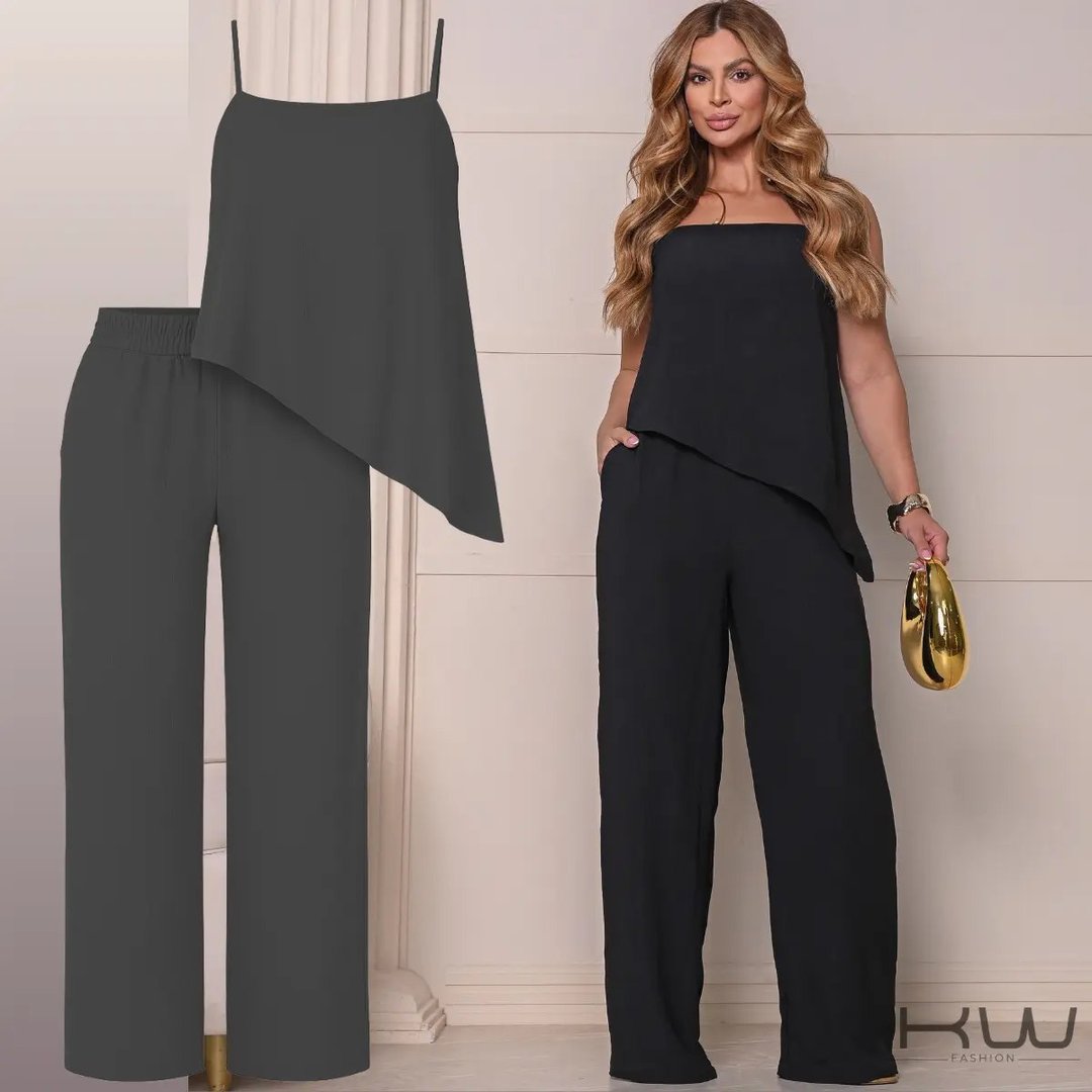 Conjunto Completo Look Calça e Blusa Clássico Feminino Tam. M/G/GG - 4 cores