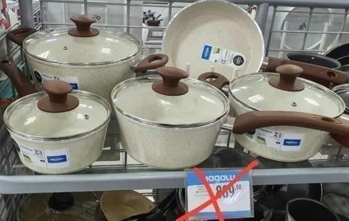 Jogo de Panelas Brinox Optima Revestimento Cerâmico de Alumínio Indução - 5 peças