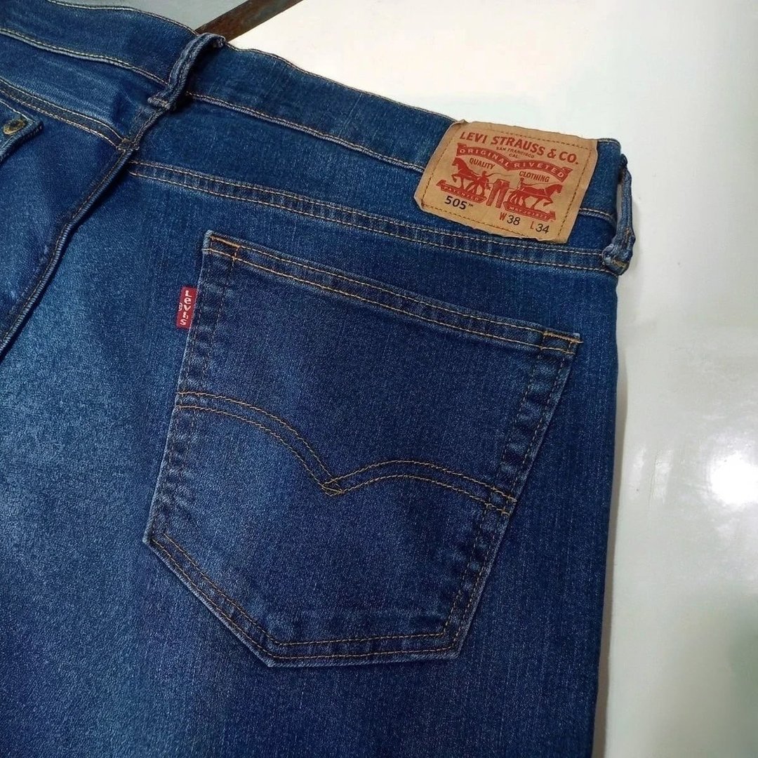 Calça Levi's 505 Regular Masculina - Azul