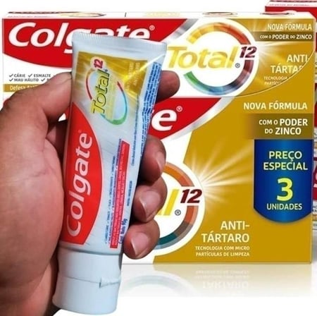 Colgate Creme Dental Total Anti Tártaro 3 unidades 90g