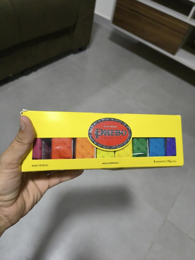 Kit Sabonete, PHEBO, Amarelo, 720g