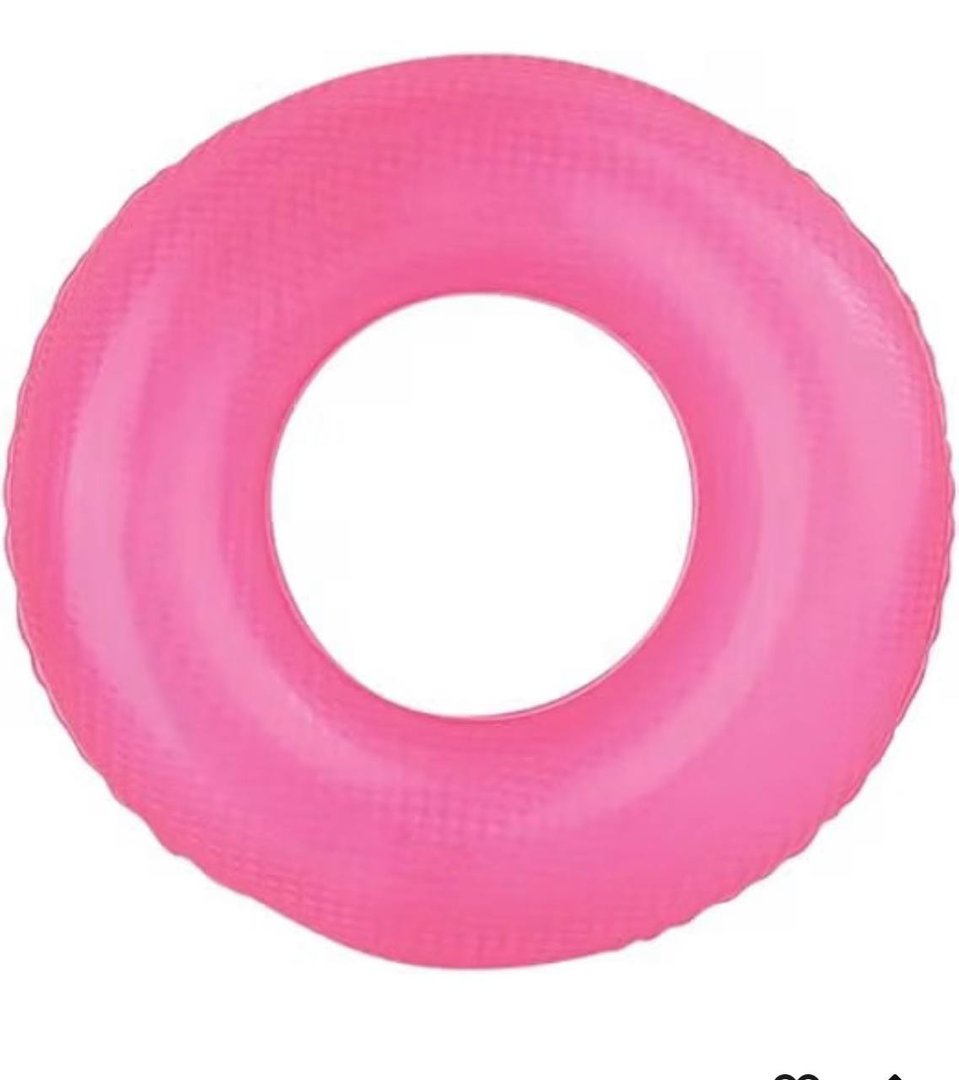 Boia Neon Inflável Colorida para Piscina Adultos e Crianças 90cm