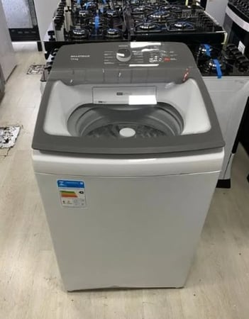 Lavadora de Roupas Brastemp 13kg Cesto Inox - 12 Programas de Lavagem Branca BWK13