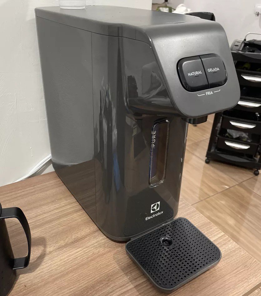 Purificador Electrolux Efficient Eletrônico Compacto Agua Gelada, Natural e Misturada Cinza - Bivolt