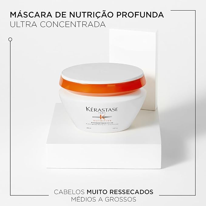 Kérastase Nutritive Masquintense Riche Máscara de Tratamento Capilar para Cabelos Muito...