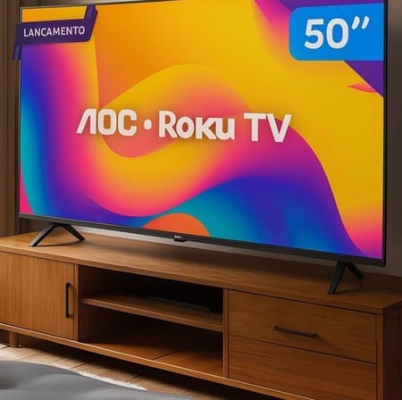 Smart Tv 50 Aoc 4k Dled 50u7045/78g Roku Tv Quad