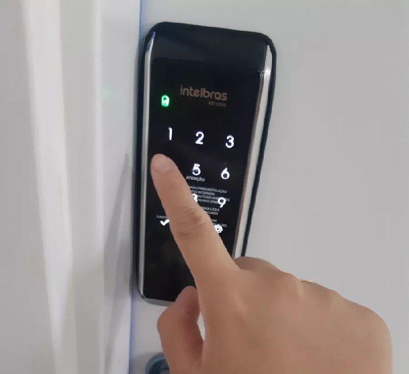 Intelbras Fechadura Digital De Sobrepor Fd1000 Preta
