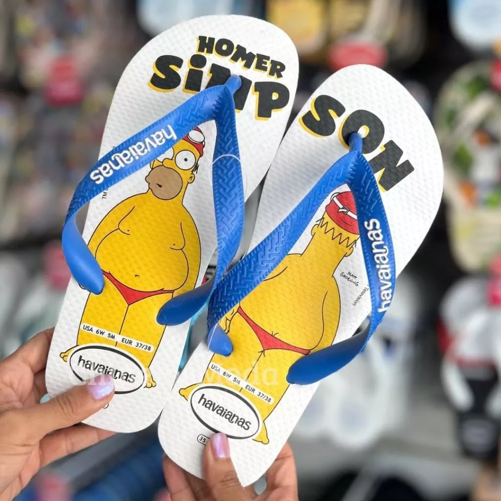 Chinelo Havaianas Top The Simpsons Masculino E Feminino