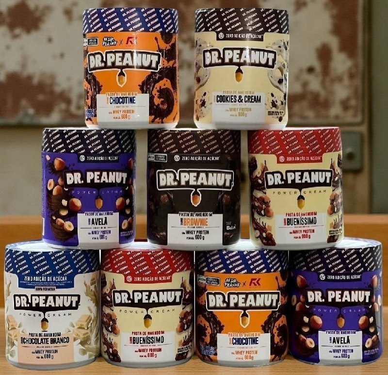 Pasta De Amendoim Com Whey Protein - 600g - Dr. Peanut