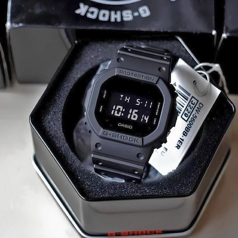 Relógio Casio Masculino G-shock Digital Preto Dw-5600bb-1dr Preto