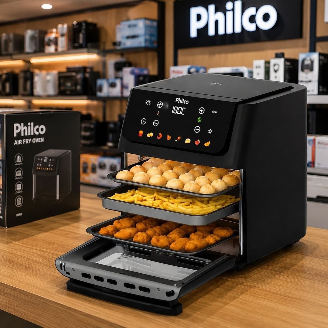 Air Fryer Oven Philco 11L 8 Funções Visor 1800W PAF11B
