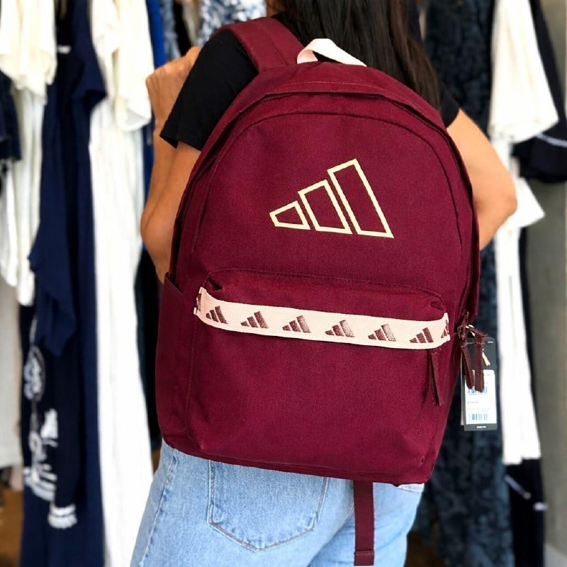 Mochila Clássico Fita adidas Borgonha Liso