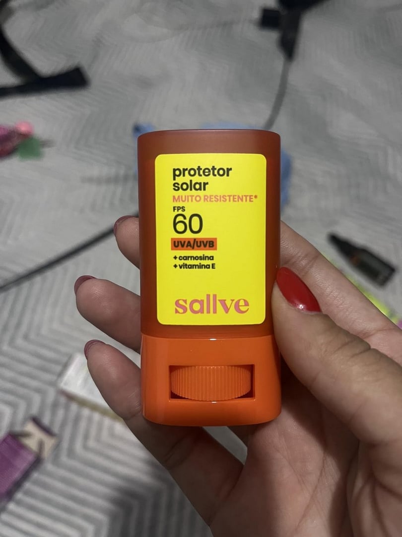 Sallve Protetor Solar em Bastão FPS60 15g