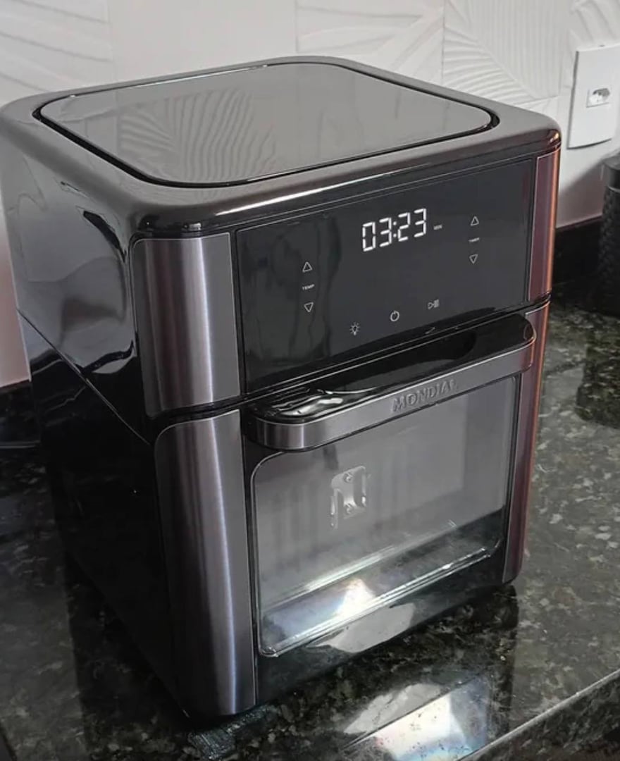 Fritadeira Elétrica Afon-12l-bg Forno Oven 12 Litros Preto Mondial