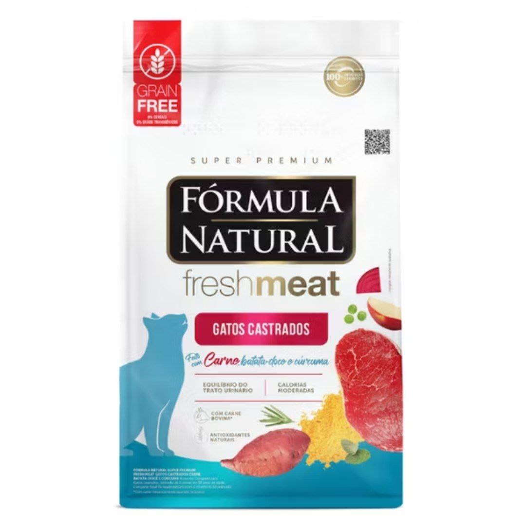 Fórmula Natural Ração Fórmula Fresh Meat Gatos Castrados Carne 7kg
