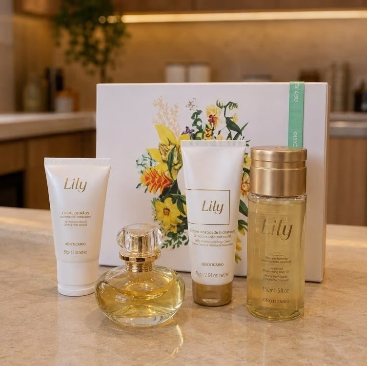 🤓O Boticário Lily Kit Presente(4 Itens)