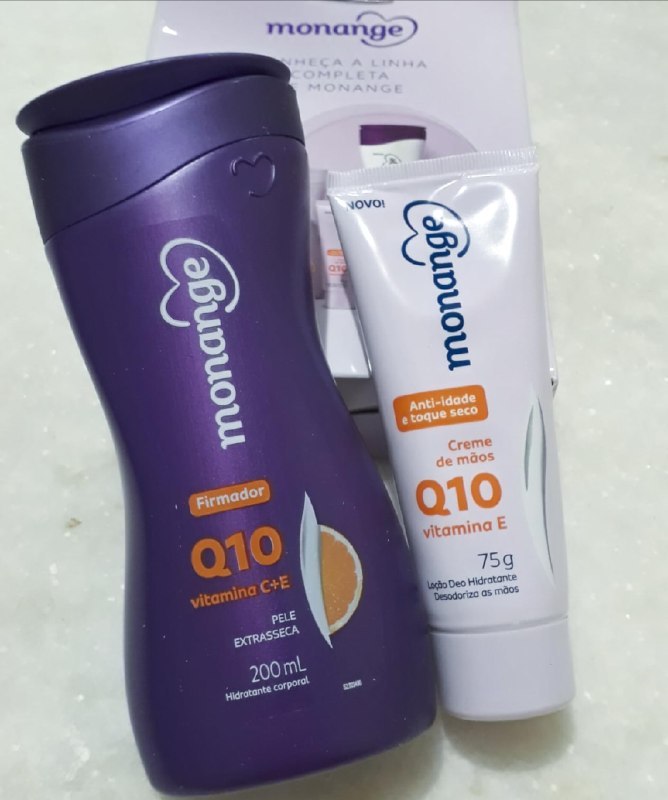 KIT MONANGE Q10 HIDRANTE FIRMADOR 200ML + CREME DE MÃOS 75G
