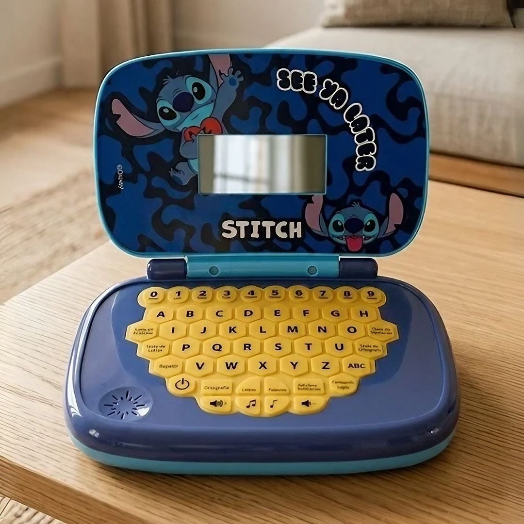 Laptop Infantil Educativo Candide Disney Stitch Bilíngue