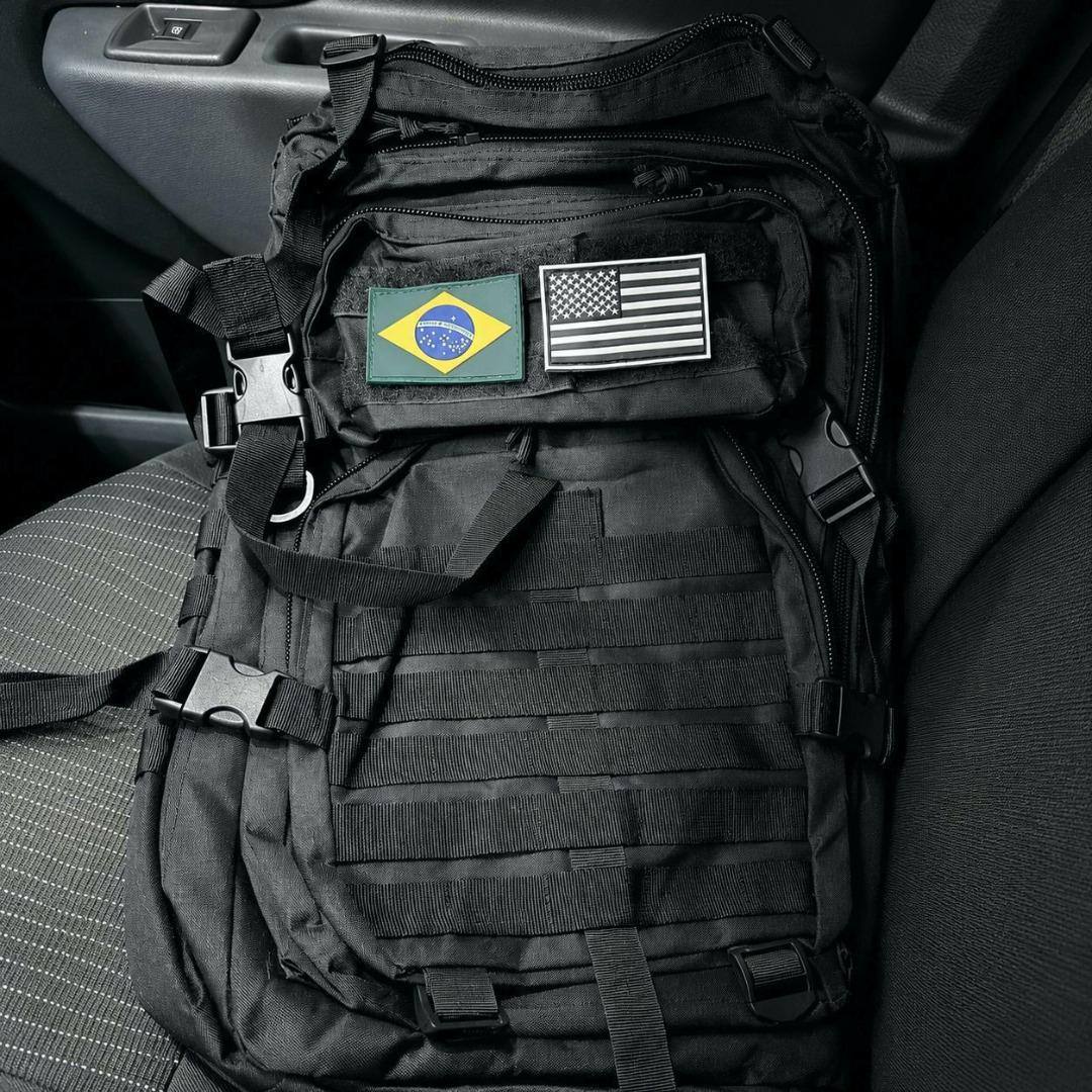 Mochila Militar Bolsa Tática Resistente 30 Litros Super Reforçada Impermeável