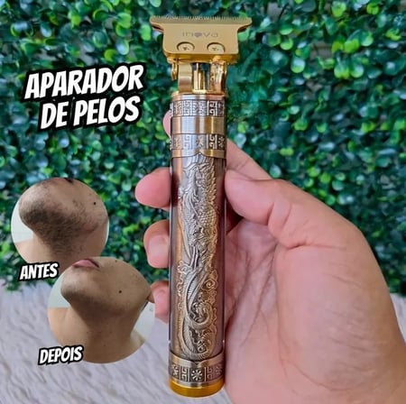 Máquina De Cortar Cabelo Barba Dragão Buda Profissional Aparador - amilly