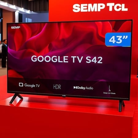 Smart TV 43" Full HD LED Semp S42 Google TV 2 HDMI